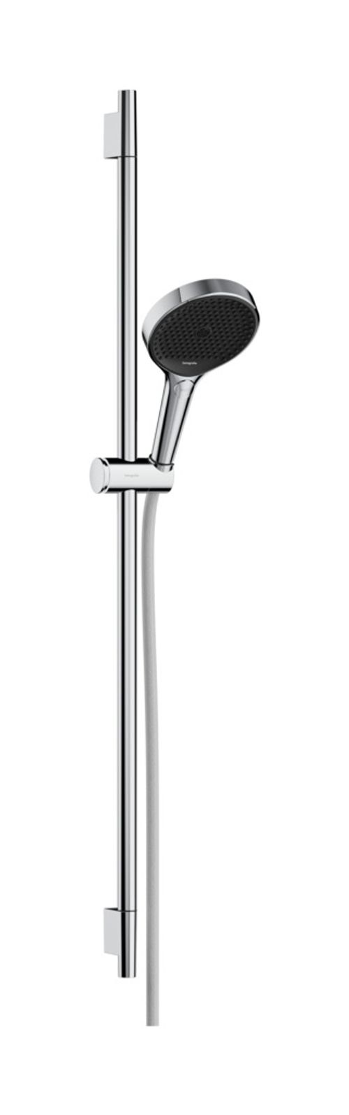 Hansgrohe-HG-Rainfinity-Brauseset-130-3jet-EcoSmart-mit-Brausestange-S-Puro-90-cm-Push-Handbrausehalterung-und-Designflex-Textilbrauseschlauch-160-cm-Brushed-Bronze-28744140 gallery number 1